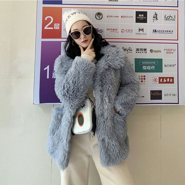 winter women jacket faux fur coat warm short jacket 2020 new blue loose thick warm female faux leather overcoat, Black
winter women jacket faux fur coat warm short jacket 2020 new blue loose thick warm female faux leather overcoat, Black