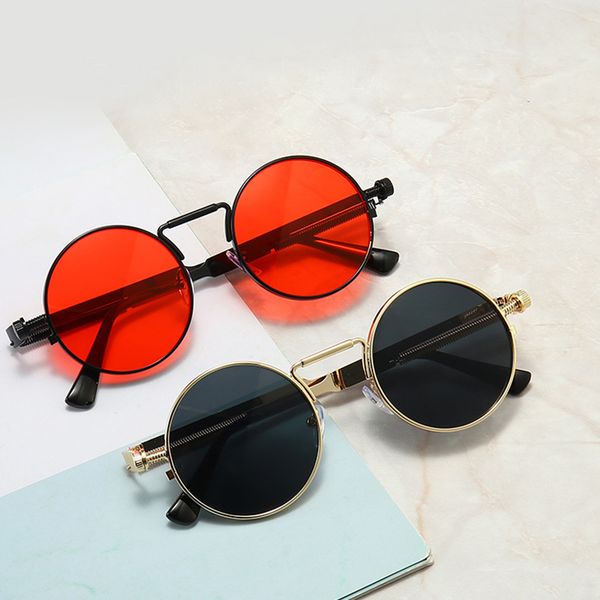 women metal punk vintage sunglass round sunglasses men brand designer fashion glasses mirror lens oculos uv400, Black
women metal punk vintage sunglass round sunglasses men brand designer fashion glasses mirror lens oculos uv400, Black