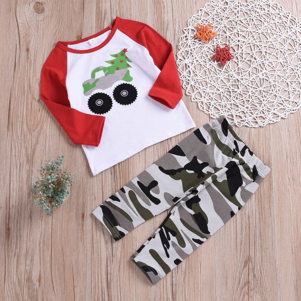 2020 children clothing autumn winter boys clothes trolley printed long sleeve tshirt camouflaged trousers 2pcs suit christmas outfit a9012, White
2020 children clothing autumn winter boys clothes trolley printed long sleeve tshirt camouflaged trousers 2pcs suit christmas outfit a9012, White