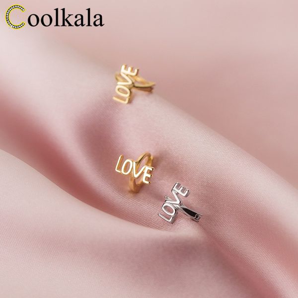 hoop & huggie coolkala silver ear buckle women's fashion temperament love letters small simple personality earrings, Golden;silver
hoop & huggie coolkala silver ear buckle women's fashion temperament love letters small simple personality earrings, Golden;silver
