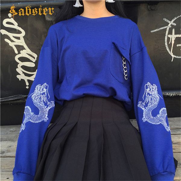 2020 new fashion autumn woman clothes embroidery dragon women's sweatshirt long sleeve o-neck pullovers women xz527, Black
2020 new fashion autumn woman clothes embroidery dragon women's sweatshirt long sleeve o-neck pullovers women xz527, Black