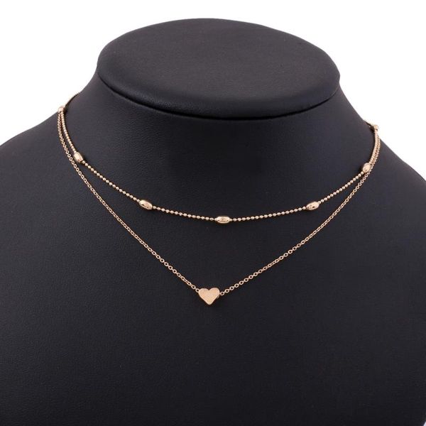 chokers simple fashionable female clavicle choker necklace peach heart multi-layer neck chain heart-shaped gifts, Golden;silver
chokers simple fashionable female clavicle choker necklace peach heart multi-layer neck chain heart-shaped gifts, Golden;silver