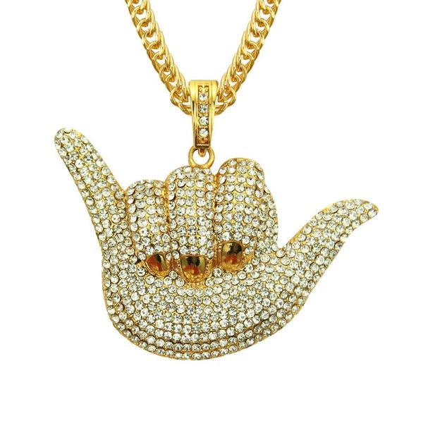 chains hip-hop gesture 666 pendant necklace men personality cool finger accessories, Silver
chains hip-hop gesture 666 pendant necklace men personality cool finger accessories, Silver