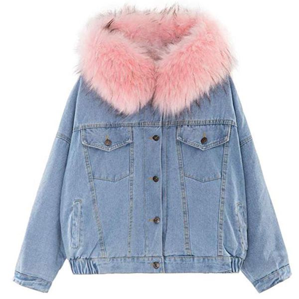 with pockets button down long sleeve denim jacket women coat winter casual warm thick outwear elastic hem faux fur hooded daily, Black;brown
with pockets button down long sleeve denim jacket women coat winter casual warm thick outwear elastic hem faux fur hooded daily, Black;brown