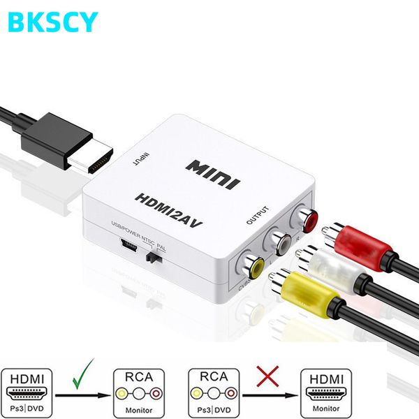 bkscy hdmi to av scaler adapter hd video converter box hdmi to rca av/cvsb l/r video 1080p hdmi2av support ntsc pal for notebook
bkscy hdmi to av scaler adapter hd video converter box hdmi to rca av/cvsb l/r video 1080p hdmi2av support ntsc pal for notebook