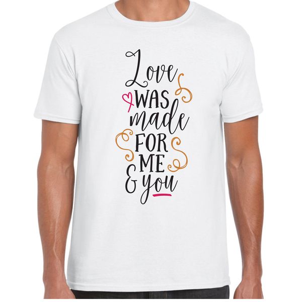 2019 new fashion cool men t-shirt love was made for me and you - menst shirt - valentine birthday gift
2019 new fashion cool men t-shirt love was made for me and you - menst shirt - valentine birthday gift