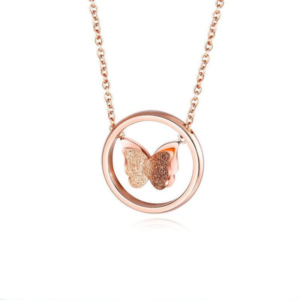 316l stainless steel necklace rose gold color stainless steel necklaces frosted butterfly pendant necklace, Silver
316l stainless steel necklace rose gold color stainless steel necklaces frosted butterfly pendant necklace, Silver