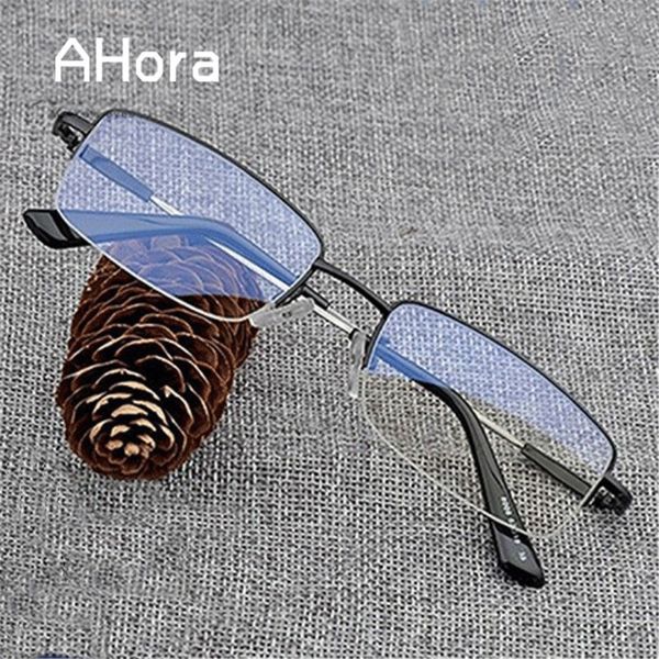 ahora anti blue light half frame business finished myopia glasses ultralight alloy clear lens nearsighted eyewear-1.0...-6.0, Black
ahora anti blue light half frame business finished myopia glasses ultralight alloy clear lens nearsighted eyewear-1.0...-6.0, Black