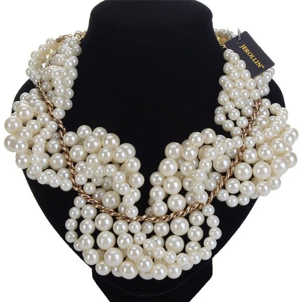 new chunky statement pearls necklaces big choker handmade resin pearl strand necklace colar women party jewelry mother gift, Golden;silver
new chunky statement pearls necklaces big choker handmade resin pearl strand necklace colar women party jewelry mother gift, Golden;silver