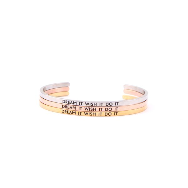 bangle sanshoor "dream it wish do it"stainless steel mantra bracelets engraved inspirational quote bracelet for graduation, Black
bangle sanshoor "dream it wish do it"stainless steel mantra bracelets engraved inspirational quote bracelet for graduation, Black