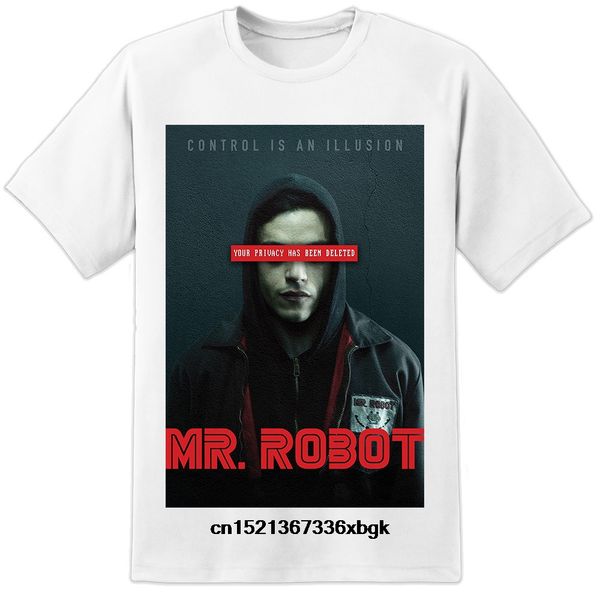 mr robot privacy deleted elliot steel mountain e corp fsociety t shirt hackers printed men t-shirt clothes tee