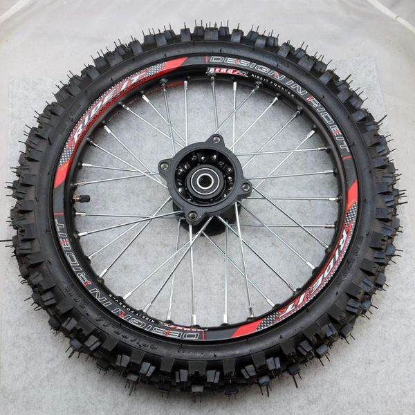 14inch front pit bike wheels guangli 60/100-14 tyre black aluminum alloy rims with 32 holes spoke crf pro klx yzf 110cc
14inch front pit bike wheels guangli 60/100-14 tyre black aluminum alloy rims with 32 holes spoke crf pro klx yzf 110cc