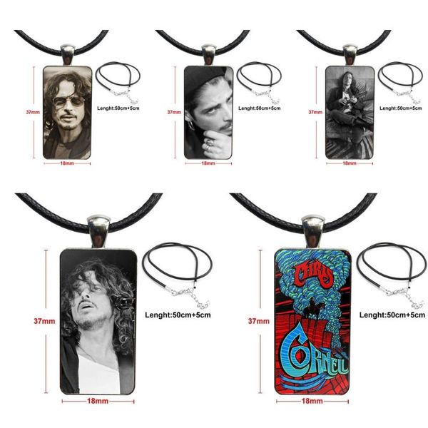 for women children chris cornell glass cabochon choker pendant rectangle necklace steel color jewelry, Silver
for women children chris cornell glass cabochon choker pendant rectangle necklace steel color jewelry, Silver