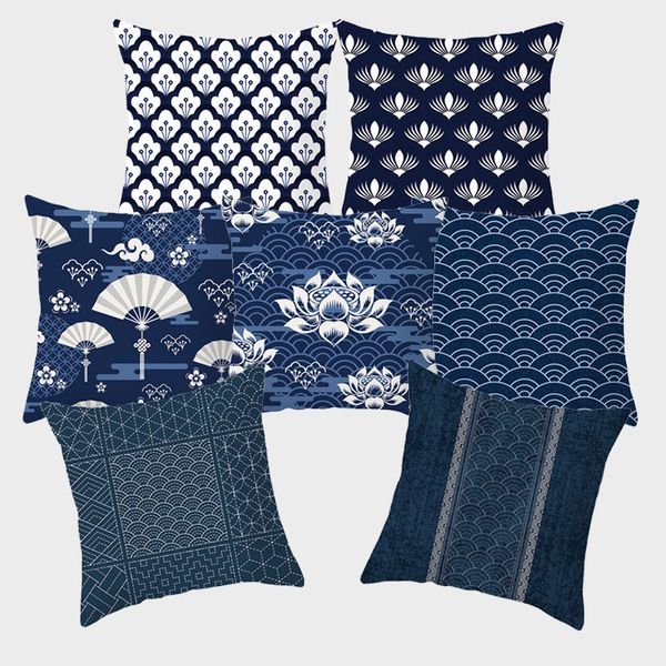 japan style hefeng pillow cover 45x45 pillowcase cushion covers decorative sofa cushion throw pillows geometric blue polyester
japan style hefeng pillow cover 45x45 pillowcase cushion covers decorative sofa cushion throw pillows geometric blue polyester