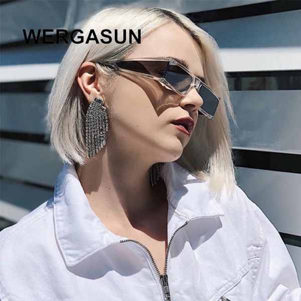 sunglasses wergasun fashion rectangle small women mirror clear lens one piece punk men gafas shades uv400, White;black
sunglasses wergasun fashion rectangle small women mirror clear lens one piece punk men gafas shades uv400, White;black