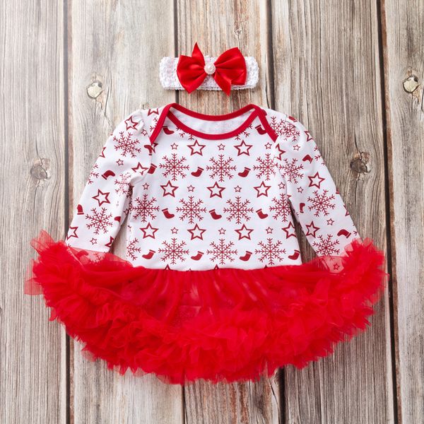 new girls princess dress tutu christmas baby clothes fluffy baby dress with headband cotton long-sleeved snowflake kids clothes, Red;yellow
new girls princess dress tutu christmas baby clothes fluffy baby dress with headband cotton long-sleeved snowflake kids clothes, Red;yellow