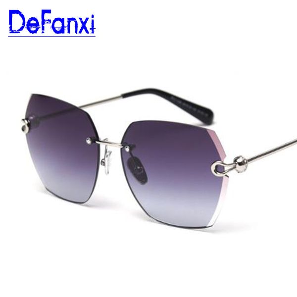 sunglasses high qulity polarized women's rimless square metal 2021 shades fashion luxury ladies brown eyewear, White;black
sunglasses high qulity polarized women's rimless square metal 2021 shades fashion luxury ladies brown eyewear, White;black