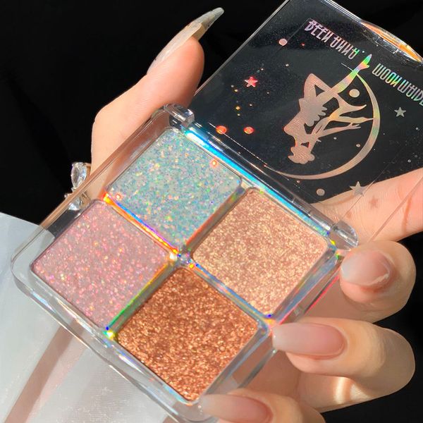 four colors europe and america sequin eye shadow waterproof and sweat proof fluorescent makeup eyeshadow palette set de maquillaje
four colors europe and america sequin eye shadow waterproof and sweat proof fluorescent makeup eyeshadow palette set de maquillaje