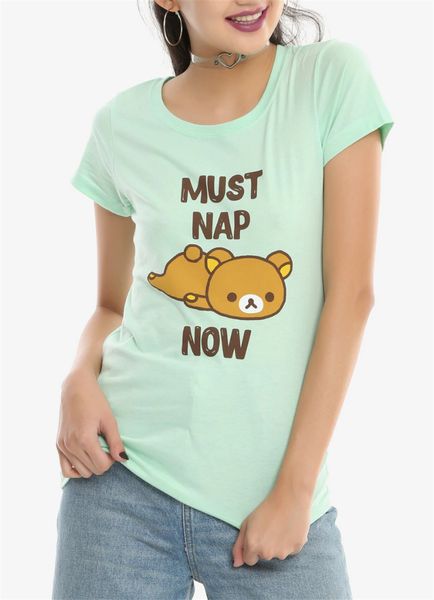 rilakkuma must nap now women's girls t-shirt nwt licensed tee shirt novelty large size casual
rilakkuma must nap now women's girls t-shirt nwt licensed tee shirt novelty large size casual
