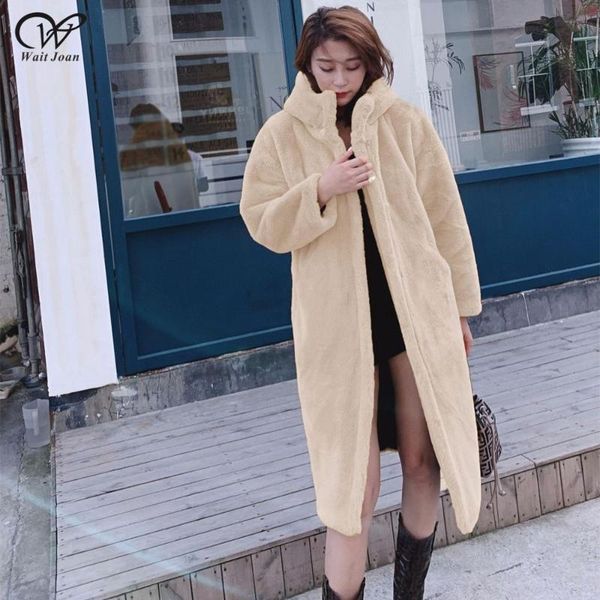 women's fur & faux long plush coat women winter hooded female loose jacket ladies thick warm pink overcoats wj430, Black
women's fur & faux long plush coat women winter hooded female loose jacket ladies thick warm pink overcoats wj430, Black