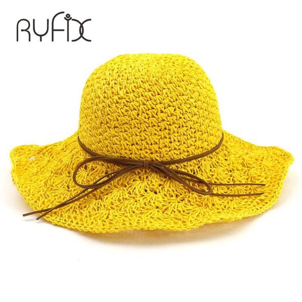 wide brim hats foldable straw hat spring summer hand-made hollowed-out design eaves beach lady ha60, Blue;gray