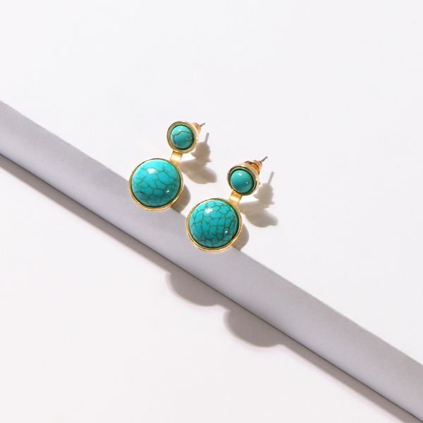 dangle & chandelier komi 1pair vintage turquoises earrings round drop charm stone jewelry accessories for women e40210, Silver
dangle & chandelier komi 1pair vintage turquoises earrings round drop charm stone jewelry accessories for women e40210, Silver