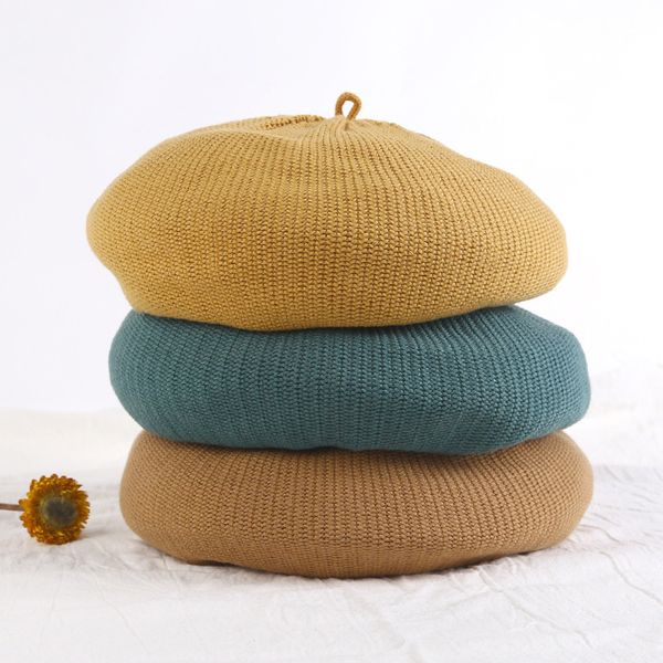 berets autumn beret women's flat knit hatsolid color bonnet caps female warm winter cap walking fashion, Blue;gray
berets autumn beret women's flat knit hatsolid color bonnet caps female warm winter cap walking fashion, Blue;gray