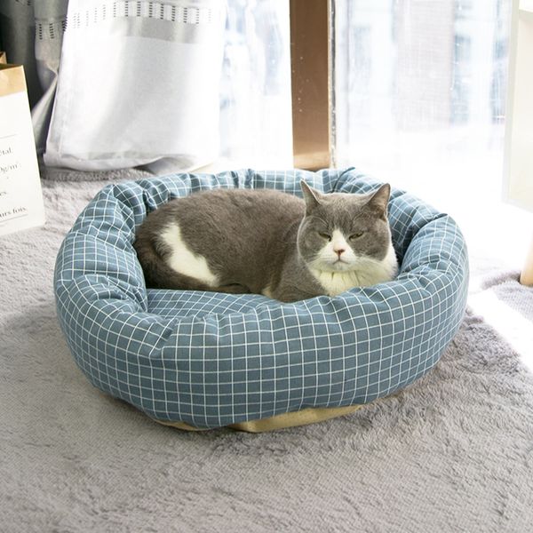 kennels & pens round pet bed warm house for cat soft products plaid dog pillow cooling cushion washable puppy zm727
kennels & pens round pet bed warm house for cat soft products plaid dog pillow cooling cushion washable puppy zm727