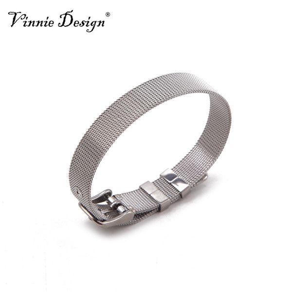 vinnie design jewelry 2020 new mesh keeper bracelet with heart slide charm stainless steel wrap bracelets for women, Golden;silver
vinnie design jewelry 2020 new mesh keeper bracelet with heart slide charm stainless steel wrap bracelets for women, Golden;silver