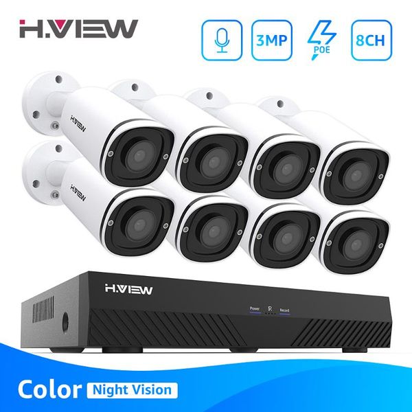h.view full color poe ip camera kit 8ch video surveillance security system 3mp outdoor audio record h.265 nvr camera cctv set
h.view full color poe ip camera kit 8ch video surveillance security system 3mp outdoor audio record h.265 nvr camera cctv set