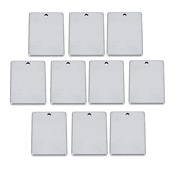 10 pieces stainless steel flat blank stamping tag pendants charms rectangle for jewelry making charms diy necklace bracelet earring findings, Black
10 pieces stainless steel flat blank stamping tag pendants charms rectangle for jewelry making charms diy necklace bracelet earring findings, Black