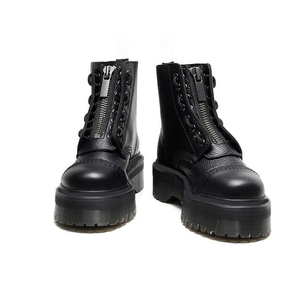 fashion winter lady martin bottes 8 holes front zipper soft leather designer platform short ankle booties black frauen stiefel
fashion winter lady martin bottes 8 holes front zipper soft leather designer platform short ankle booties black frauen stiefel