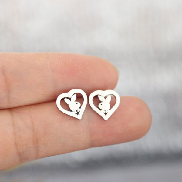 2020 cute little bunny stainless steel earrings rabbit in love heart studs kids girl minimalist hare jewelry gift 4 colors t099, Golden;silver
2020 cute little bunny stainless steel earrings rabbit in love heart studs kids girl minimalist hare jewelry gift 4 colors t099, Golden;silver