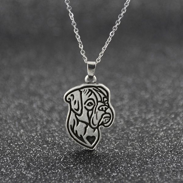 pendant necklaces vintage silver color stainless steel long chains handmade boxer necklace bohomian dog for women men jewelry
pendant necklaces vintage silver color stainless steel long chains handmade boxer necklace bohomian dog for women men jewelry