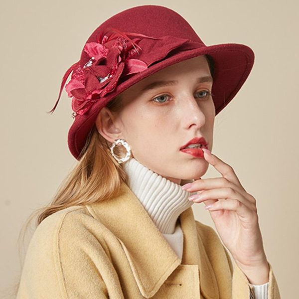 mother gift lady hat autumn and winter fashion woolen cloche hats woman party formal grade 100% wool felt hat#y20, Blue;gray
mother gift lady hat autumn and winter fashion woolen cloche hats woman party formal grade 100% wool felt hat#y20, Blue;gray