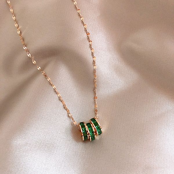 classic green cubic zirconia stainless steel pendant necklace women vintage bridal wedding jewelry anniversary gift for girl, Silver
classic green cubic zirconia stainless steel pendant necklace women vintage bridal wedding jewelry anniversary gift for girl, Silver