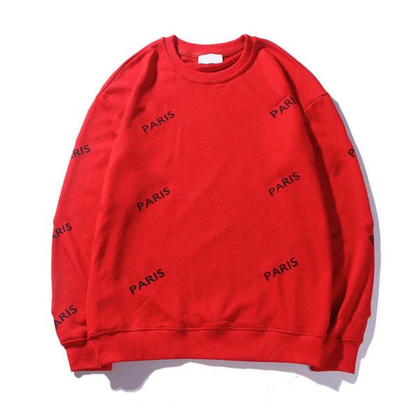 2020 autumn and winter men and women with the same print letter round neck loose casual couple sweater, Black 
2020 autumn and winter men and women with the same print letter round neck loose casual couple sweater, Black