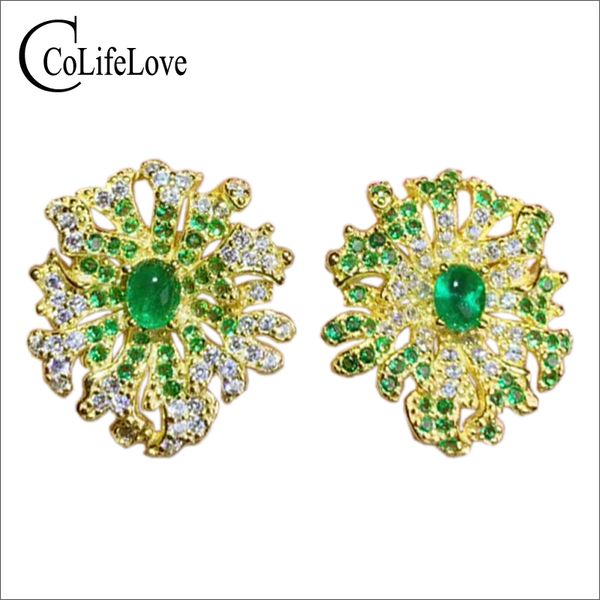 stud colife jewelry baroque style earrings for party 3mm*4mm natural emerald 925 silver, Golden;silver
stud colife jewelry baroque style earrings for party 3mm*4mm natural emerald 925 silver, Golden;silver