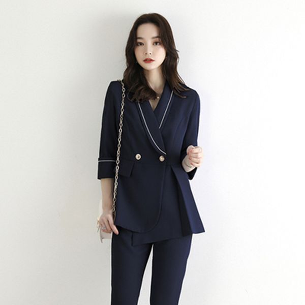 women's two piece pants autumn temperament pant suit fashion blazer jacket + business 2 pieces suits work casual female sets, White
women's two piece pants autumn temperament pant suit fashion blazer jacket + business 2 pieces suits work casual female sets, White
