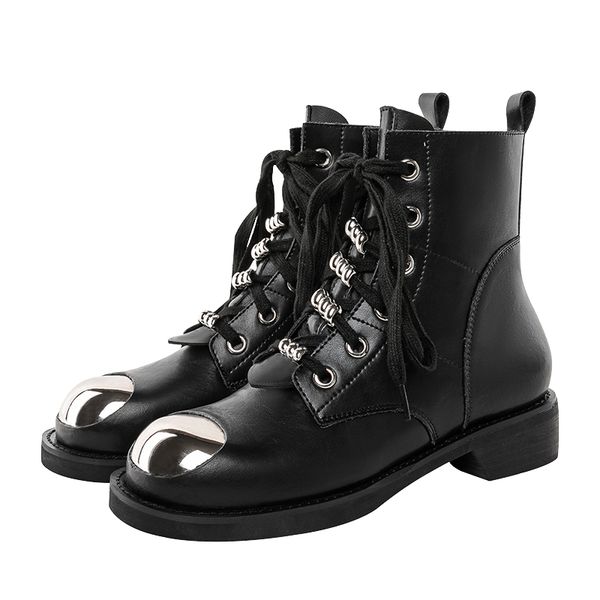 2020 new autumn / winteshort boots women's r leather mesh bottom half boots lace up martin british style motorcycle boots ing, Black
2020 new autumn / winteshort boots women's r leather mesh bottom half boots lace up martin british style motorcycle boots ing, Black