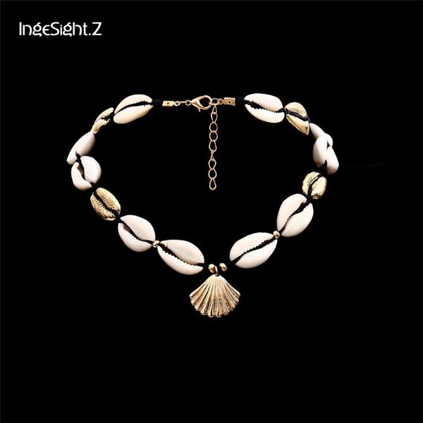 ingesight.z gold silver color sea shell choker necklace handmade adjustable friendship necklace bohemia for women summer jewelry, Golden;silver
ingesight.z gold silver color sea shell choker necklace handmade adjustable friendship necklace bohemia for women summer jewelry, Golden;silver