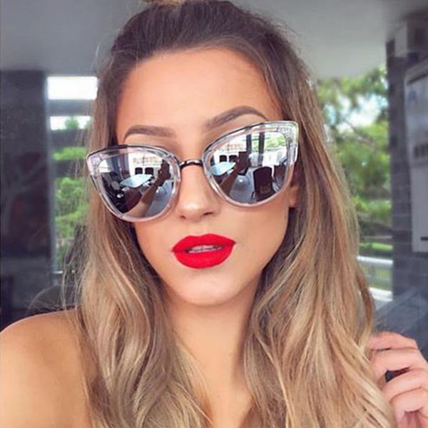 vintage cat eye sunglasses women fashion mirror oversized sunglasses for female glasses ladies gafas de sol uv400, White;black
vintage cat eye sunglasses women fashion mirror oversized sunglasses for female glasses ladies gafas de sol uv400, White;black