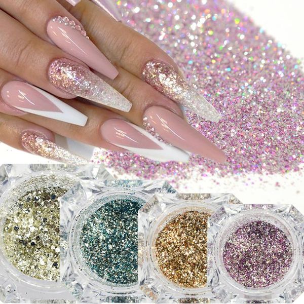 nail glitter 1box holographic laser powder gold silver shining dust sparkly flake gel polish manicure decorations jibg01-26, Silver;gold
nail glitter 1box holographic laser powder gold silver shining dust sparkly flake gel polish manicure decorations jibg01-26, Silver;gold