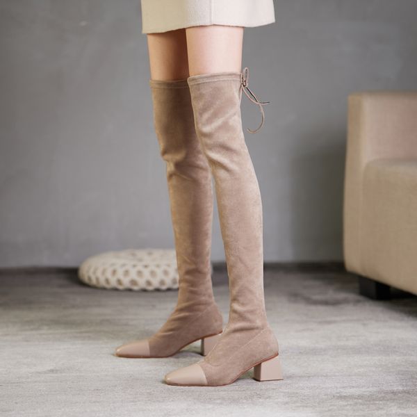 элегантный winter night club тонких длинная обувь над коленом высоких сапогами из натуральной кожи толстой высоких каблуков обуви женщина ра, Black
элегантный winter night club тонких длинная обувь над коленом высоких сапогами из натуральной кожи толстой высоких каблуков обуви женщина ра, Black