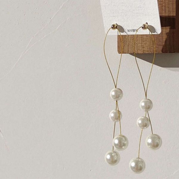 korean simple elegant pendientes imitation pearl ladies long pendant earrings 2020 girls tassel earrings bridal wedding jewelry, Silver
korean simple elegant pendientes imitation pearl ladies long pendant earrings 2020 girls tassel earrings bridal wedding jewelry, Silver