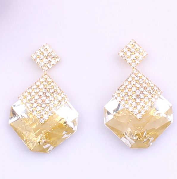 korean big crystal christmas earrings for women party jewelry, Golden;silver 
korean big crystal christmas earrings for women party jewelry, Golden;silver