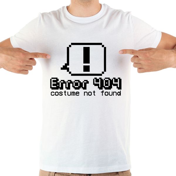 error 404 costume not found funny geek t shirt homme white casual short sleeve funny programmer tshirt men
error 404 costume not found funny geek t shirt homme white casual short sleeve funny programmer tshirt men