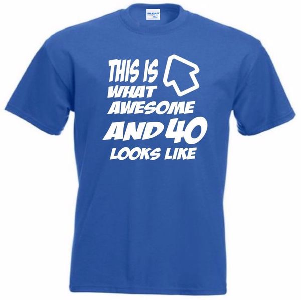 fashion brand clothing men's t-shirts 40th birthday t shirt what is this 40 and awesome look like funny gift tee shirt
fashion brand clothing men's t-shirts 40th birthday t shirt what is this 40 and awesome look like funny gift tee shirt
