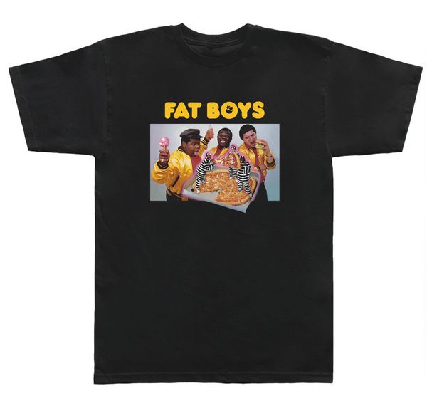 fat boys rap hip hop pizza black nyc men summer t-shirt short sleeve t shirt retro tee 
fat boys rap hip hop pizza black nyc men summer t-shirt short sleeve t shirt retro tee