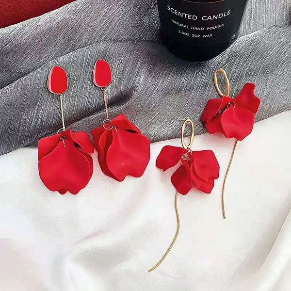 2020 korean new trendy red acrylic petal flower long drop earrings for women girls beach holiday statement tassel pendientes, Silver
2020 korean new trendy red acrylic petal flower long drop earrings for women girls beach holiday statement tassel pendientes, Silver
